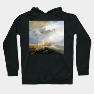 High Resolution William Turner Quillebeuf Mouth of the Seine 1833 Hoodie